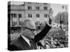 Sen. Barry Goldwater Waving to Crowd During Stop in Pres. Campaign Tour of Midwest-Alfred Eisenstaedt-Stretched Canvas