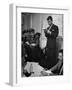 Sen. Election Night, John F Kennedy Listens to Brother Robert Read Returns as Ethel Listens, Boston-Yale Joel-Framed Photographic Print