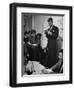 Sen. Election Night, John F Kennedy Listens to Brother Robert Read Returns as Ethel Listens, Boston-Yale Joel-Framed Photographic Print