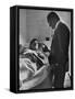 Sen. George Mcgovern Visiting Cesar Chavez-null-Framed Stretched Canvas