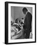 Sen. George Mcgovern Visiting Cesar Chavez-null-Framed Photographic Print