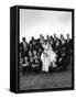 Sen. John F. Kennedy and His Bride Jacqueline Posing with 14 Ushers from Their Wedding Party-Lisa Larsen-Framed Stretched Canvas