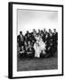 Sen. John F. Kennedy and His Bride Jacqueline Posing with 14 Ushers from Their Wedding Party-Lisa Larsen-Framed Photographic Print