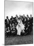 Sen. John F. Kennedy and His Bride Jacqueline Posing with 14 Ushers from Their Wedding Party-Lisa Larsen-Mounted Photographic Print