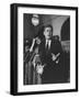 Sen. John F. Kennedy and His Wife Speaking-Ed Clark-Framed Photographic Print