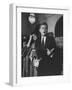 Sen. John F. Kennedy and His Wife Speaking-Ed Clark-Framed Photographic Print