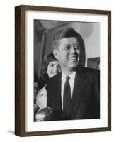 Sen. John F. Kennedy and His Wife-Ed Clark-Framed Photographic Print