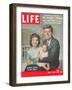 Sen. John F. Kennedy and Wife Jacqueline Showing off Newborn Caroline Kennedy, April 21, 1958-Nina Leen-Framed Photographic Print