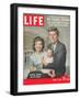 Sen. John F. Kennedy and Wife Jacqueline Showing off Newborn Caroline Kennedy, April 21, 1958-Nina Leen-Framed Photographic Print