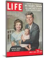 Sen. John F. Kennedy and Wife Jacqueline Showing off Newborn Caroline Kennedy, April 21, 1958-Nina Leen-Mounted Photographic Print
