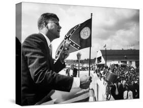 Sen. John F. Kennedy Campaigning for President-null-Stretched Canvas