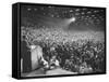 Sen. John F. Kennedy During Campaign for Presidency-null-Framed Stretched Canvas