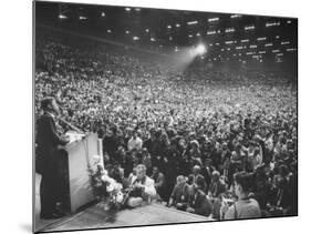 Sen. John F. Kennedy During Campaign for Presidency-null-Mounted Photographic Print