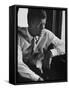 Sen. John F. Kennedy During His Presidential Campaign-null-Framed Stretched Canvas