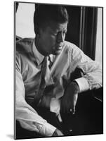 Sen. John F. Kennedy During His Presidential Campaign-null-Mounted Photographic Print