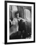 Sen. John F. Kennedy on His Private Plane During His Presidential Campaign-null-Framed Photographic Print