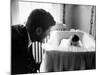 Sen. John F. Kennedy Playing Peek-A-Boo with His Daughter Caroline in Her Crib-Ed Clark-Mounted Photographic Print