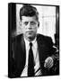 Sen. John F. Kennedy Posing for Picture-null-Framed Stretched Canvas