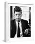 Sen. John F. Kennedy Posing for Picture-null-Framed Premium Photographic Print