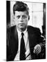 Sen. John F. Kennedy Posing for Picture-null-Mounted Premium Photographic Print