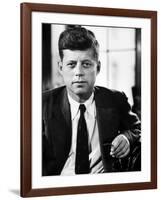 Sen. John F. Kennedy Posing for Picture-null-Framed Photographic Print