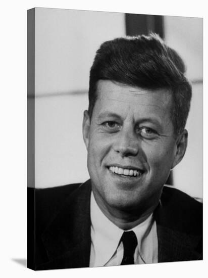 Sen. John F. Kennedy, Posing for Picture-null-Stretched Canvas