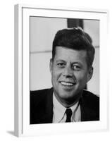 Sen. John F. Kennedy, Posing for Picture-null-Framed Photographic Print