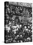 Sen. John F. Kennedy Speaking at Rally for His Presidential Campaign-null-Stretched Canvas