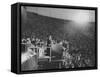 Sen. John F. Kennedy Speaking at the 1960 Democratic National Convention-Ed Clark-Framed Stretched Canvas