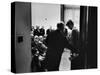 Sen. John F. Kennedy with Bishop G. Bromley Oxnam-null-Stretched Canvas
