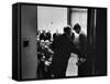 Sen. John F. Kennedy with Bishop G. Bromley Oxnam-null-Framed Stretched Canvas