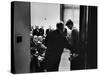 Sen. John F. Kennedy with Bishop G. Bromley Oxnam-null-Stretched Canvas