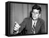 Sen John Kennedy after Making a Foreign Policy Speech in the Senate-null-Framed Stretched Canvas