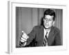 Sen John Kennedy after Making a Foreign Policy Speech in the Senate-null-Framed Photo