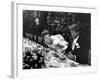 Sen. John Kennedy and His Bride Jacqueline in Their Wedding Attire-Lisa Larsen-Framed Photographic Print