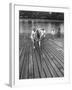 Sen. Leverett Saltonstall, Helping His Crew Members Carry the Canoe on Deck at Harvard-Yale Joel-Framed Photographic Print