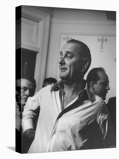 Sen. Lyndon B. Johnson at the Democratic National Convention-null-Stretched Canvas