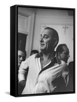 Sen. Lyndon B. Johnson at the Democratic National Convention-null-Framed Stretched Canvas