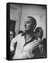 Sen. Lyndon B. Johnson at the Democratic National Convention-null-Framed Stretched Canvas