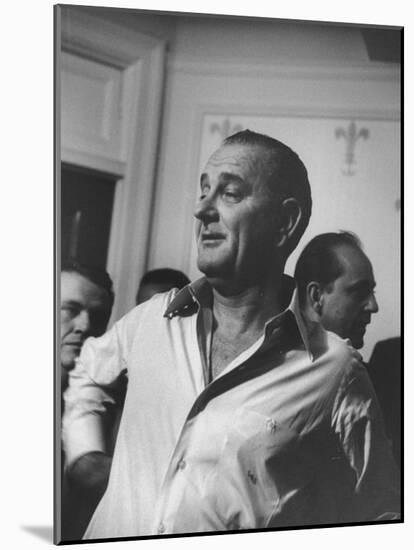 Sen. Lyndon B. Johnson at the Democratic National Convention-null-Mounted Photographic Print