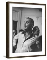 Sen. Lyndon B. Johnson at the Democratic National Convention-null-Framed Photographic Print