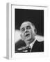 Sen. Lyndon B. Johnson Making Speech During His Vice-Presidential Campaign-null-Framed Photographic Print