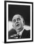 Sen. Lyndon B. Johnson Making Speech During His Vice-Presidential Campaign-null-Framed Photographic Print