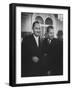 Sen. Lyndon B. Johnson Posing with Vice-President Richard M. Nixon-Hank Walker-Framed Photographic Print