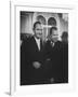 Sen. Lyndon B. Johnson Posing with Vice-President Richard M. Nixon-Hank Walker-Framed Photographic Print