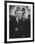 Sen. Lyndon B. Johnson Posing with Vice-President Richard M. Nixon-Hank Walker-Framed Photographic Print