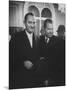 Sen. Lyndon B. Johnson Posing with Vice-President Richard M. Nixon-Hank Walker-Mounted Photographic Print