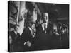 Sen. Lyndon B. Johnson Shaking Hands with Sen. John F. Kennedy as Robert F. Kennedy Watches-null-Stretched Canvas