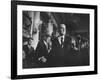 Sen. Lyndon B. Johnson Shaking Hands with Sen. John F. Kennedy as Robert F. Kennedy Watches-null-Framed Photographic Print