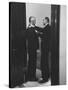 Sen. Lyndon B. Johnson Talking to Sen. Leverett Saltonstall-Paul Schutzer-Stretched Canvas